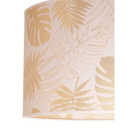 Duolla - Φωτιστικό οροφής ARECA 1xE27/40W/230V διάμετρος 45 cm ορείχαλκος/λευκό