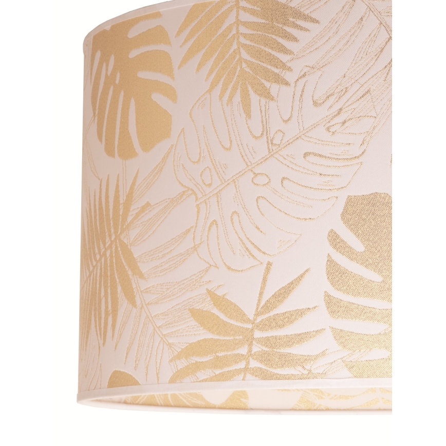 Duolla - Φωτιστικό οροφής ARECA 1xE27/40W/230V διάμετρος 45 cm ορείχαλκος/λευκό