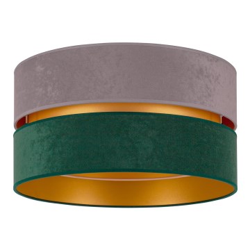 Duolla - Φωτιστικό οροφής DUO 1xE27/15W/230V διάμετρος 40 cm γκρι/πράσινο/χρυσό