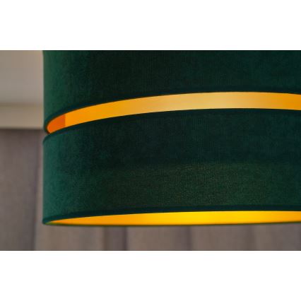 Duolla - Φωτιστικό οροφής DUO 1xE27/40W/230V διάμετρος 40 cm πράσινο/χρυσό