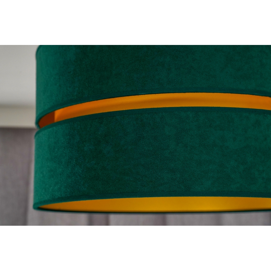 Duolla - Φωτιστικό οροφής DUO 1xE27/40W/230V διάμετρος 40 cm πράσινο/χρυσό