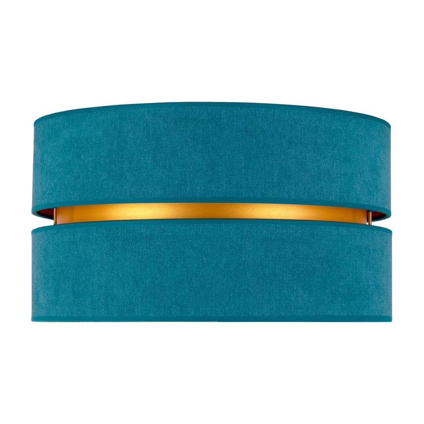 Duolla - Φωτιστικό οροφής DUO 1xE27/40W/230V διάμετρος 40 cm τουρκουάζ/χρυσό