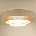 Duolla - Φωτιστικό οροφής LED LUNETA LED/26W/230V διάμετρος 60 cm 4000K κρεμ/καφέ