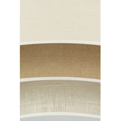 Duolla - Φωτιστικό οροφής LED LUNETA LED/26W/230V διάμετρος 60 cm 4000K κρεμ/καφέ