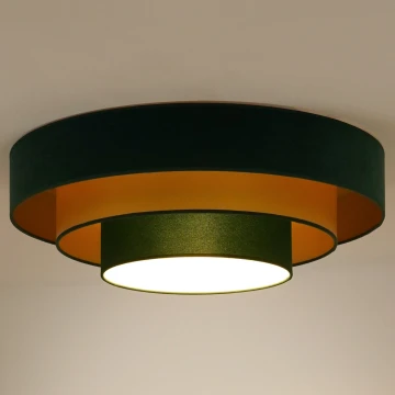 Duolla - Φωτιστικό οροφής LED LUNETA LED/26W/230V διάμετρος 60 cm 4000K πράσινο/χρυσαφί