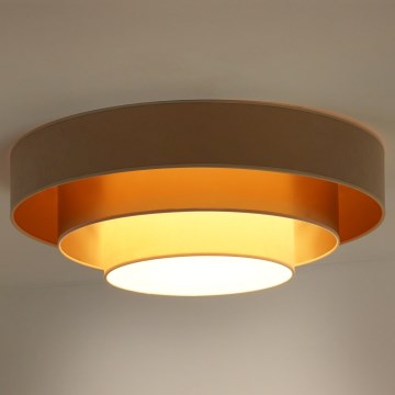 Duolla - Φωτιστικό οροφής LED LUNETA LED/26W/230V διάμετρος 60 cm 4000K μπεζ/χρυσαφί/κρεμ