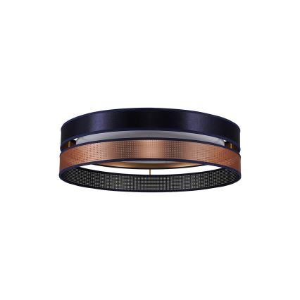 Duolla - Φωτιστικό οροφής LED ROLLER DUO SHINY LED/24W/230V διάμετρος 45 cm μπλε/χαλκός