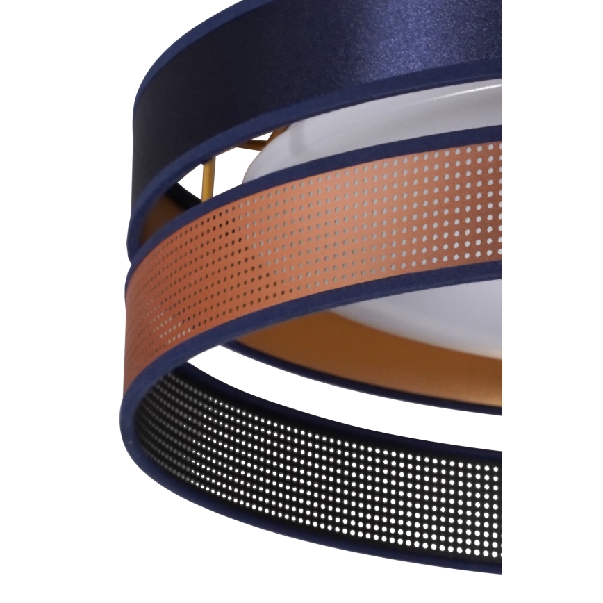 Duolla - Φωτιστικό οροφής LED ROLLER DUO SHINY LED/24W/230V διάμετρος 45 cm μπλε/χαλκός