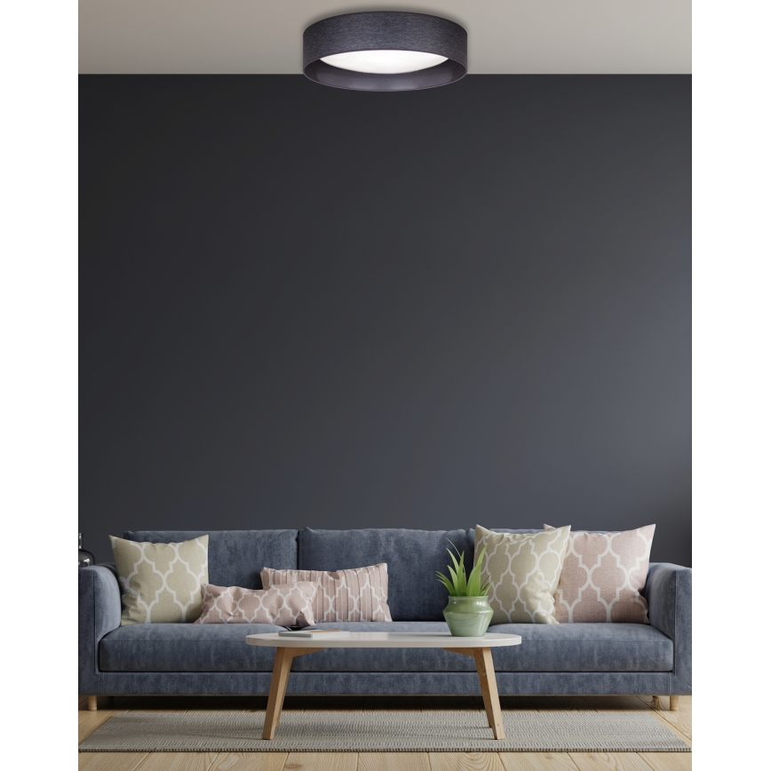 Duolla - Φωτιστικό οροφής LED ROLLER LED/24W/230V διάμετρος 45 cm ανθρακί