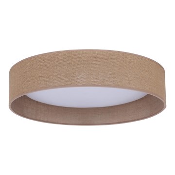 Duolla - Φωτιστικό οροφής LED ROLLER LED/24W/230V διάμετρος 45 cm ανοιχτό καφέ