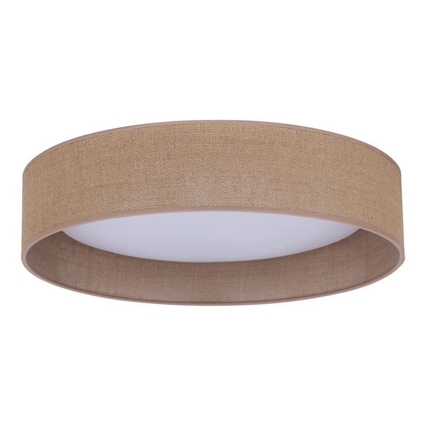 Duolla - Φωτιστικό οροφής LED ROLLER LED/24W/230V διάμετρος 45 cm ανοιχτό καφέ