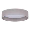 Duolla - Φωτιστικό οροφής LED ROLLER LED/24W/230V διάμετρος 45 cm ανοιχτό γκρι