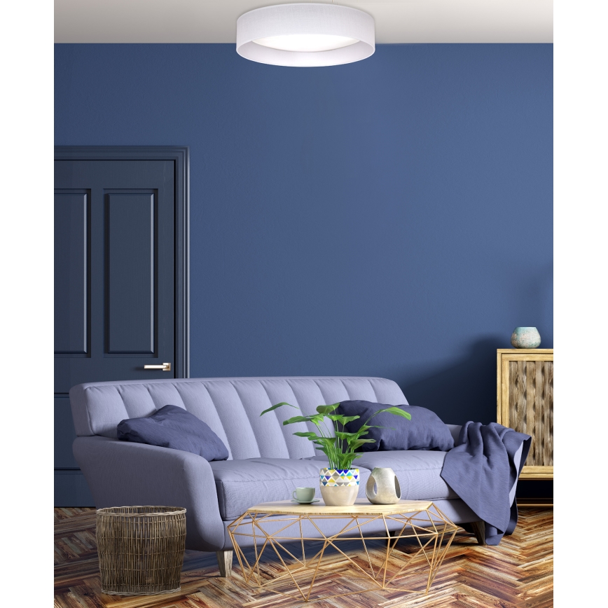 Duolla - Φωτιστικό οροφής LED ROLLER LED/24W/230V διάμετρος 45 cm λευκό
