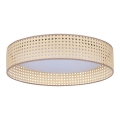 Duolla - Φωτιστικό οροφής LED ROLLER LED/24W/230V διάμετρος 45 cm rattan