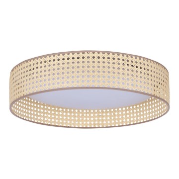 Duolla - Φωτιστικό οροφής LED ROLLER LED/24W/230V διάμετρος 45 cm rattan