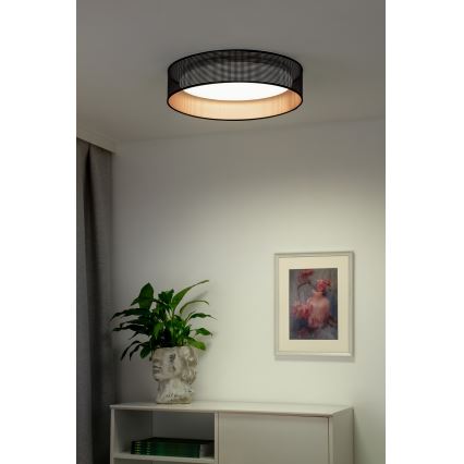 Duolla - Φωτιστικό οροφής LED ROLLER LED/24W/230V διάμετρος 45 cm μαύρο/χαλκός