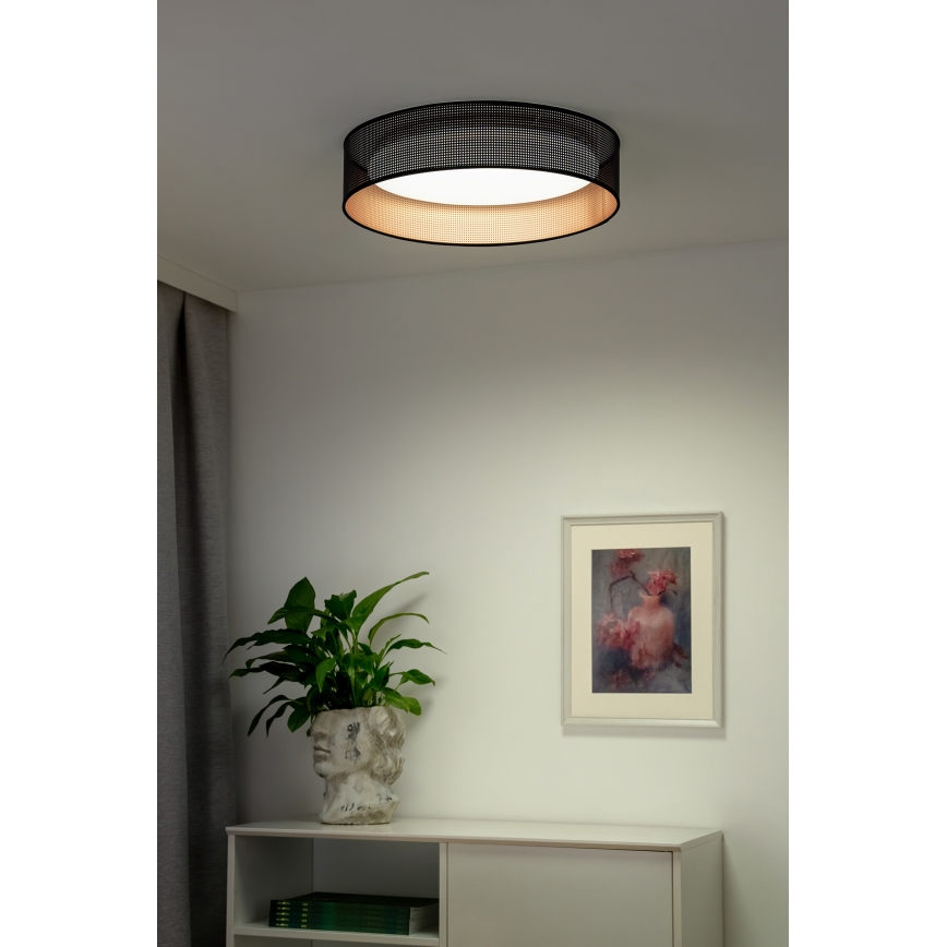 Duolla - Φωτιστικό οροφής LED ROLLER LED/24W/230V διάμετρος 45 cm μαύρο/χαλκός
