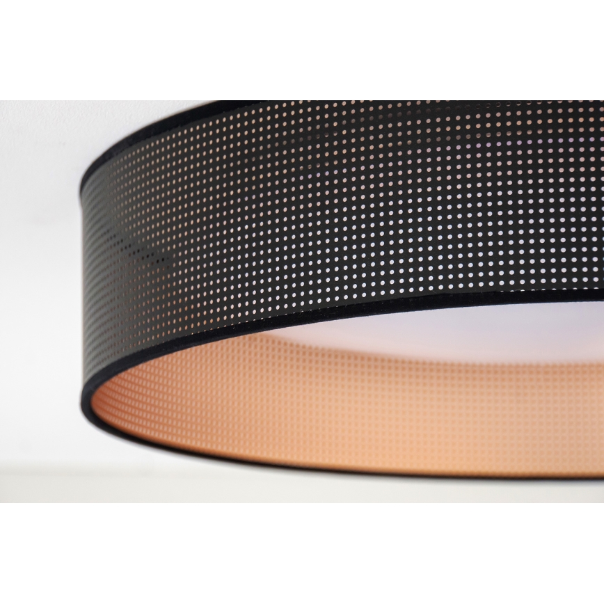 Duolla - Φωτιστικό οροφής LED ROLLER LED/24W/230V διάμετρος 45 cm μαύρο/χαλκός