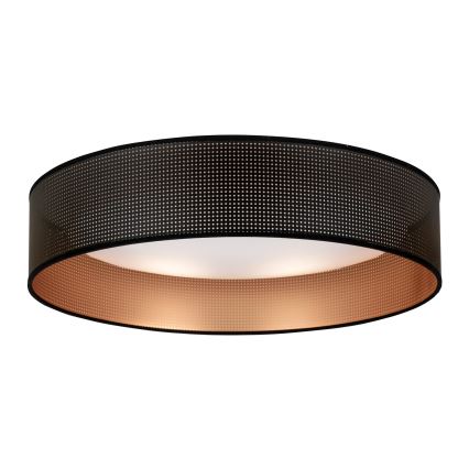 Duolla - Φωτιστικό οροφής LED ROLLER LED/24W/230V διάμετρος 45 cm μαύρο/χαλκός