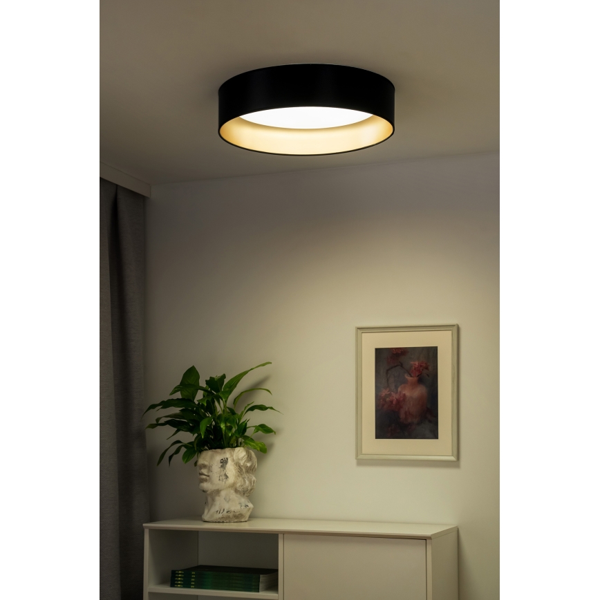 Duolla - Φωτιστικό οροφής LED ROLLER LED/24W/230V διάμετρος 45 cm μαύρο/χρυσό