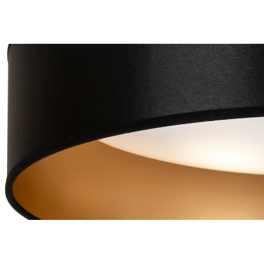 Duolla - Φωτιστικό οροφής LED ROLLER LED/24W/230V διάμετρος 45 cm μαύρο/χρυσό