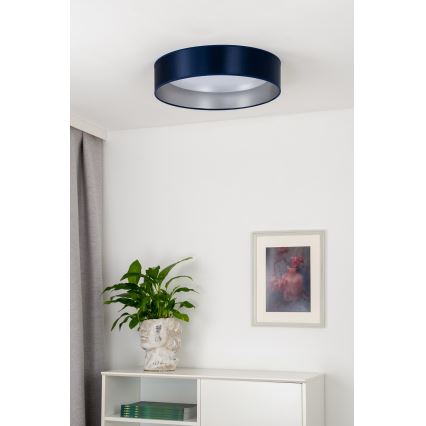 Duolla - Φωτιστικό οροφής LED ROLLER LED/24W/230V διάμετρος 45 cm μπλε/ασημί