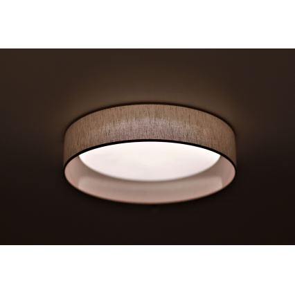 Duolla - Φωτιστικό οροφής LED ROLLER LED/24W/230V διάμετρος 45 cm μπεζ