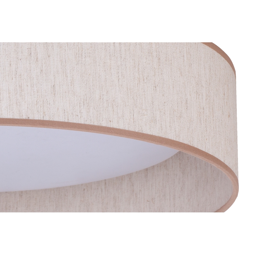 Duolla - Φωτιστικό οροφής LED ROLLER LED/24W/230V διάμετρος 45 cm μπεζ