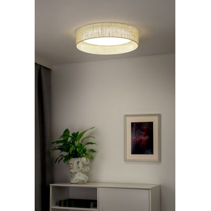 Duolla - Φωτιστικό οροφής LED ROLLER LED/24W/230V διάμετρος 45 cm μπεζ