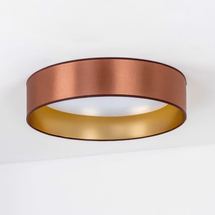 Duolla - Φωτιστικό οροφής LED ROLLER LED/24W/230V διάμετρος 45 cm χαλκός/χρυσό