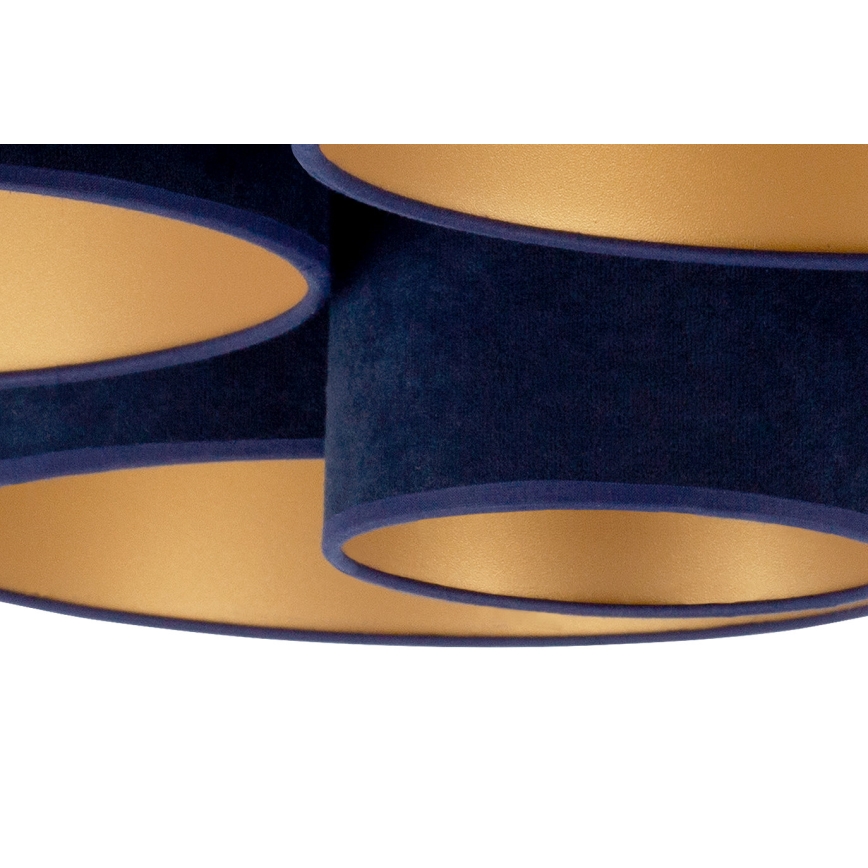 Duolla - Φωτιστικό οροφής ROLLER PENTO 5xE27/60W/230V μπλε