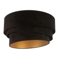 Duolla - Φωτιστικό οροφής DEVON 1xE27/40W/230V διάμετρος 45 cm μαύρο/χρυσό