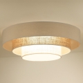 Duolla - Φωτιστικό οροφής LED LUNETA LED/26W/230V διάμετρος 60 cm 4000K κρεμ/καφέ
