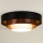 Duolla - Φωτιστικό οροφής LED LUNETA LED/26W/230V διάμετρος 60 cm 4000K μαύρο/χαλκός/λευκό