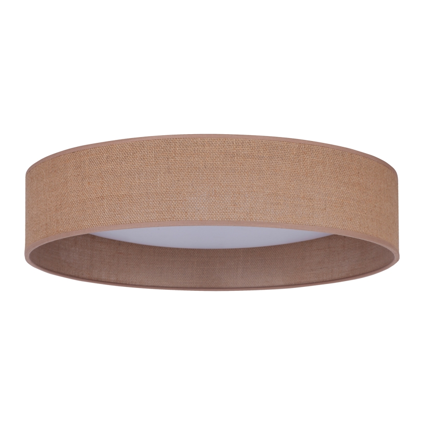 Duolla - Φωτιστικό οροφής LED ROLLER LED/24W/230V διάμετρος 45 cm ανοιχτό καφέ