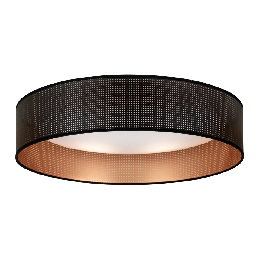 Duolla - Φωτιστικό οροφής LED ROLLER LED/24W/230V διάμετρος 45 cm μαύρο/χαλκός