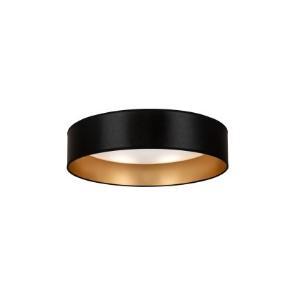 Duolla - Φωτιστικό οροφής LED ROLLER LED/24W/230V διάμετρος 45 cm μαύρο/χρυσό
