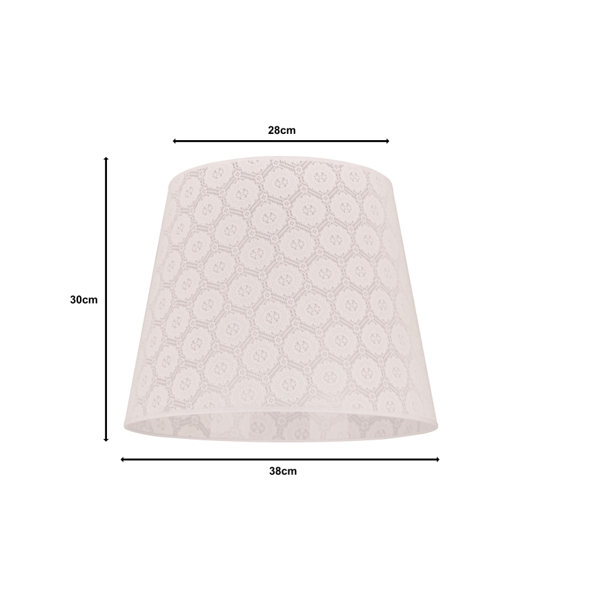 Duolla - Καπέλο για πολυέλαιο CLASSIC L E27 διάμ. 38 εκ. λευκό