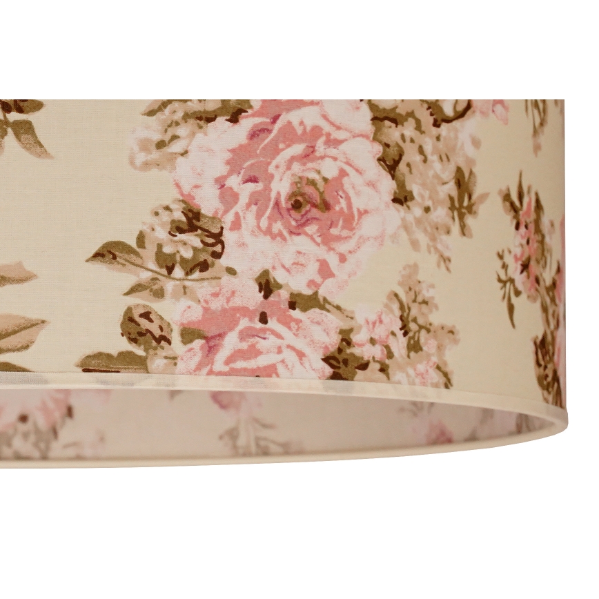 Duolla - Καπέλο φωτιστικού universal ROLLER E27 διάμ. 45 εκ. ρόζ