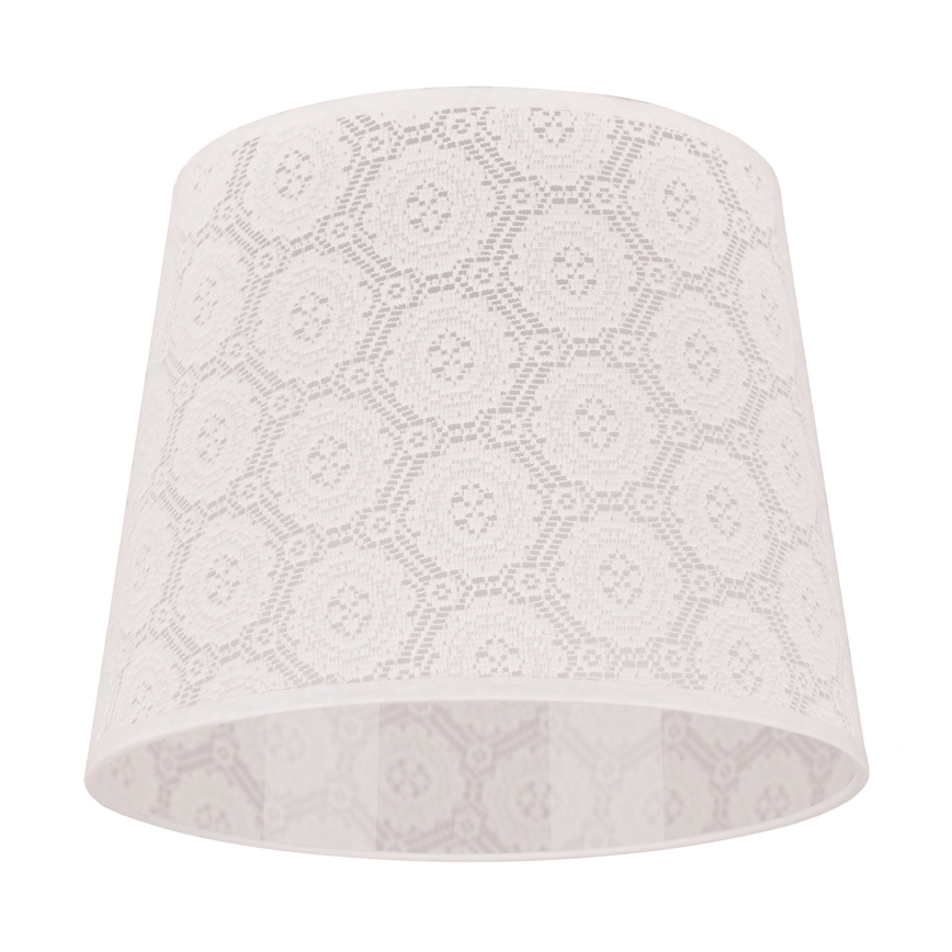 Duolla - Καπέλο για επιτραπέζιο φωτιστικό CLASSIC M E27 διάμ. 24 εκ. λευκό