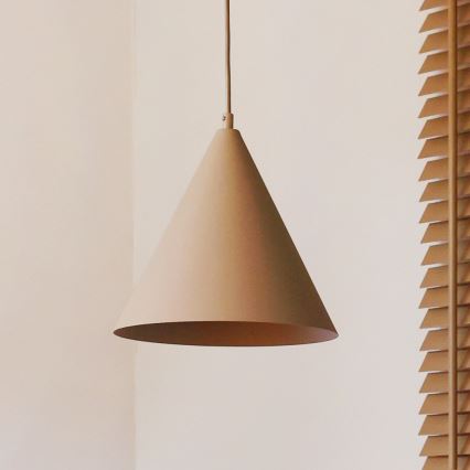 Duolla - Κρεμαστό φωτιστικό με καλώδιο IRONLINE 1xG9/3W/230V, διάμ. 25 εκ., μπεζ