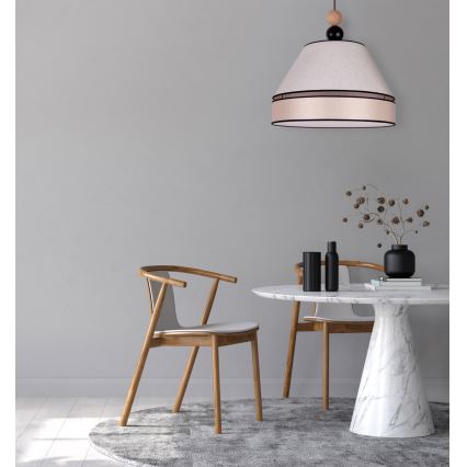 Duolla - Κρεμαστό φωτιστικό οροφής AVIGNON 1xE27/15W/230V διάμετρος 60 cm μπεζ