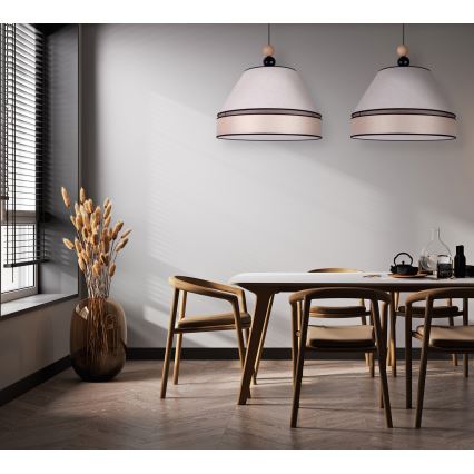 Duolla - Κρεμαστό φωτιστικό οροφής AVIGNON 2xE27/15W/230V μπεζ