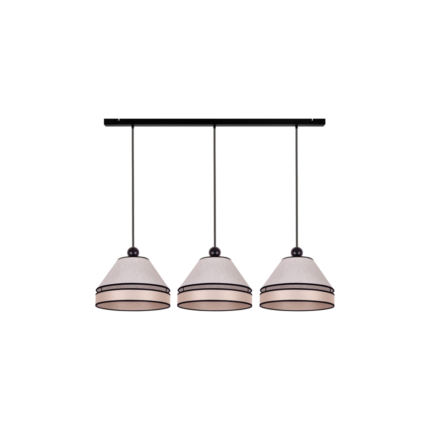 Duolla - Κρεμαστό φωτιστικό οροφής AVIGNON 3xE27/15W/230V μπεζ