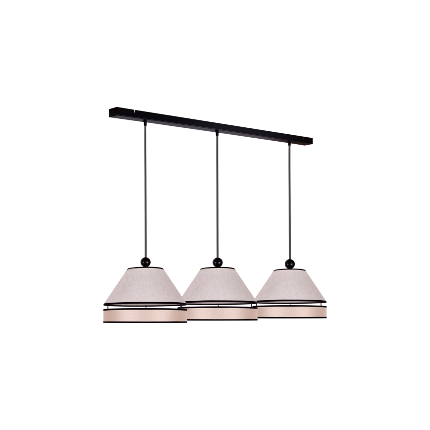 Duolla - Κρεμαστό φωτιστικό οροφής AVIGNON 3xE27/15W/230V μπεζ