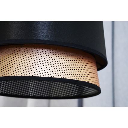 Duolla - Κρεμαστό φωτιστικό οροφής BELL SHINY 1xE27/15W/230V διάμετρος 25 cm μαύρο/χαλκός