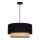Duolla - Κρεμαστό φωτιστικό οροφής BOHO 1xE27/15W/230V διάμετρος 45 cm μαύρο/rattan