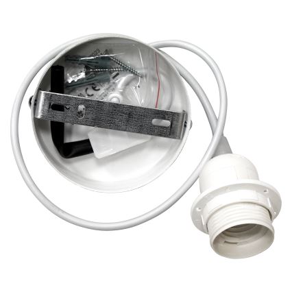 Duolla - Κρεμαστό φωτιστικό οροφής BOHO 1xE27/40W/230V διάμετρος 45 cm κρεμ/καφέ