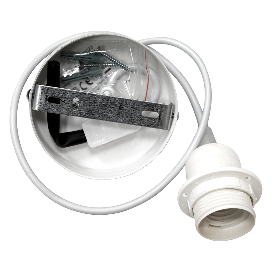 Duolla - Κρεμαστό φωτιστικό οροφής BOHO 1xE27/40W/230V διάμετρος 45 cm κρεμ/καφέ