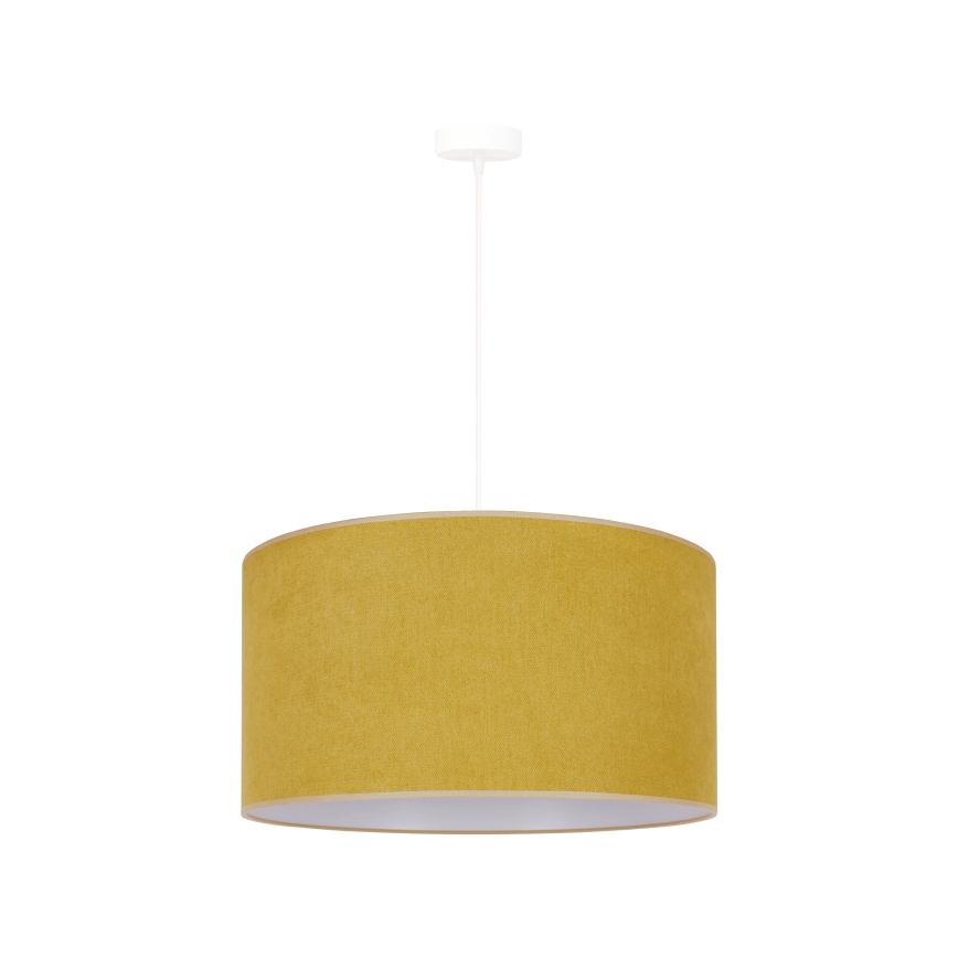 Duolla - Κρεμαστό φωτιστικό οροφής BRISTOL 1xE27/15W/230V διάμετρος 45 cm κίτρινο/λευκό